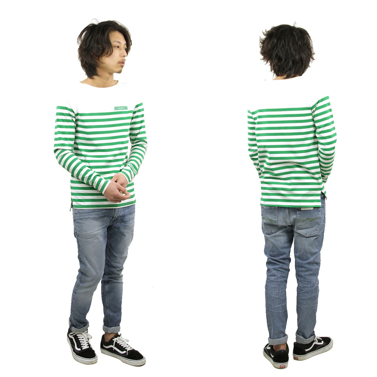 åɥ T  Ź SCOTCHSODA ĹµT ܡȥͥåT BOAT NECK ENGINEERED STIRPES LONG SLEEVE TEE 150526 83401 20 COMBO D