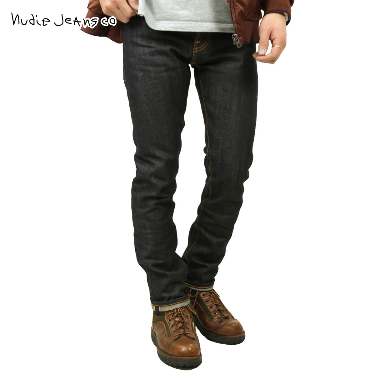 ̡ǥ ƥ  Ź Nudie Jeans ܥȥॹ  ǥ˥ GRIM TIM DENIM JEANS ORGANIC DRY SELVAGE 111205 A62B B1C C2D D1E E06F