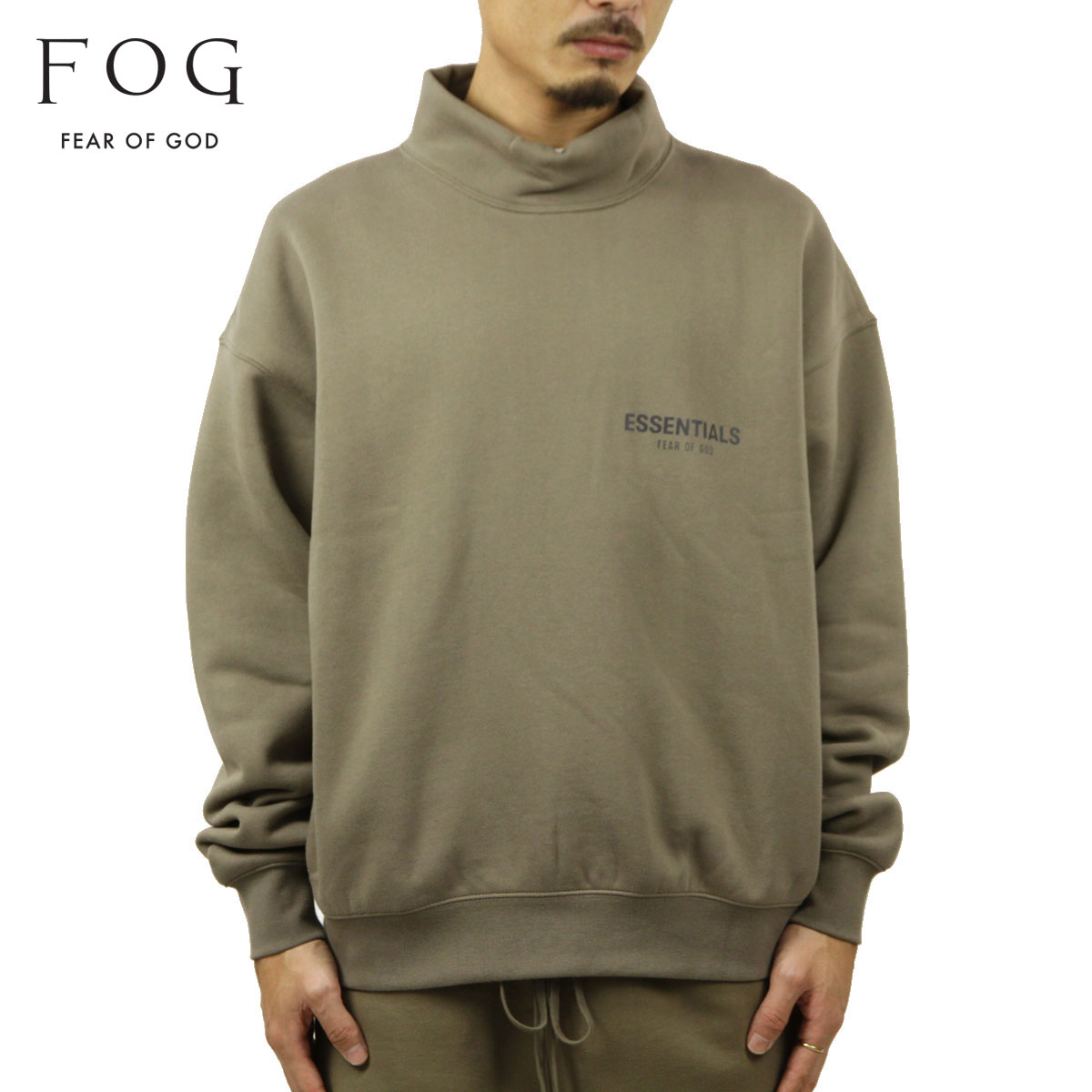 �ե������֥��å� �������å� ��� ������ FEAR OF GOD ���å��󥷥�륺 ��å��ͥå� �ȥ졼�ʡ� ESSENTIALS FEAR OF GOD HARVEST MOCK NECK SWEATSHIRT AA5B B1C C1D D5E E05F