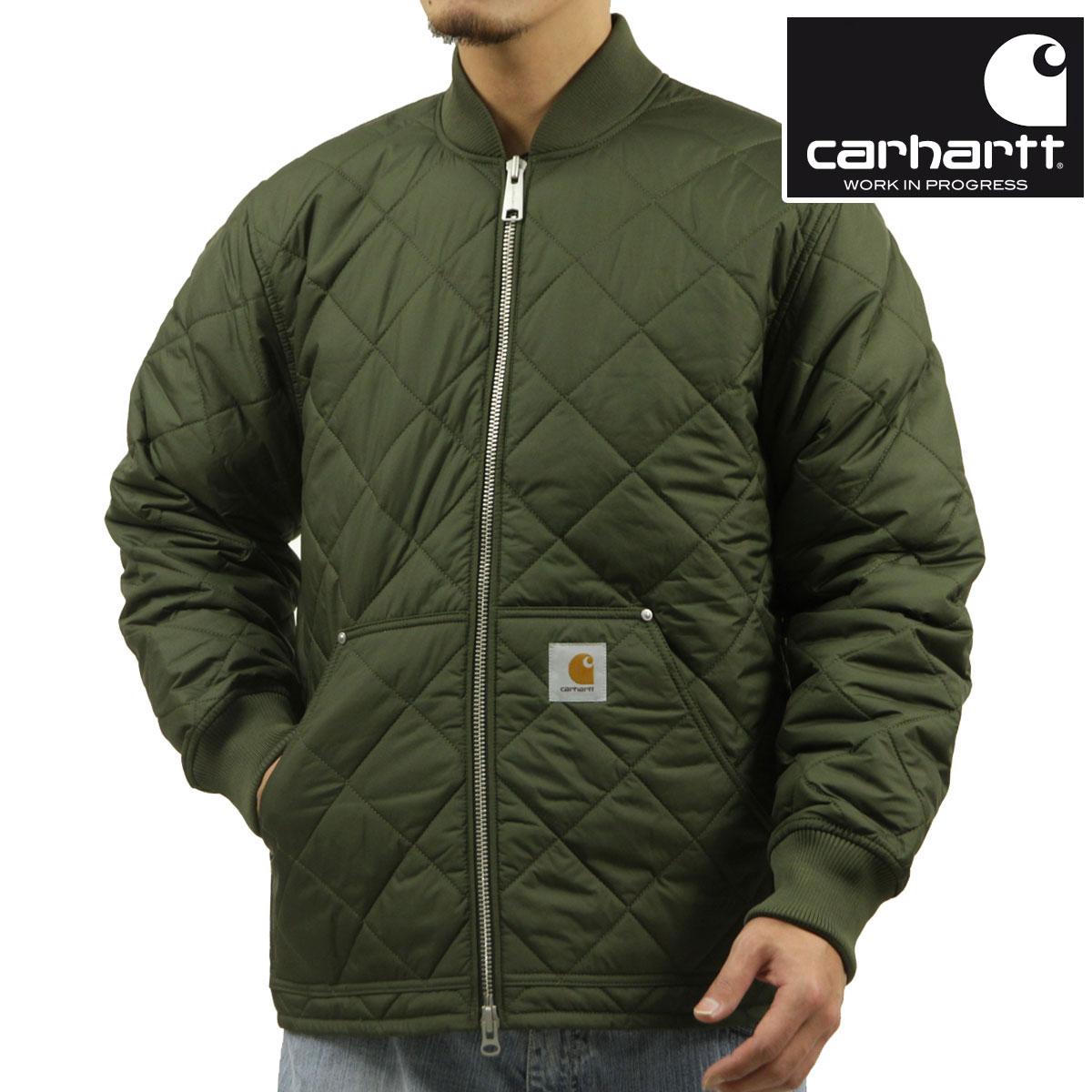 �����ϡ��� ��� ����ƥ��󥰥��㥱�å� ������ CARHARTT WIP �������� ���åץ��å� ���㥱�å� MYTON LINER OFFICE GREEN I033856 666XX