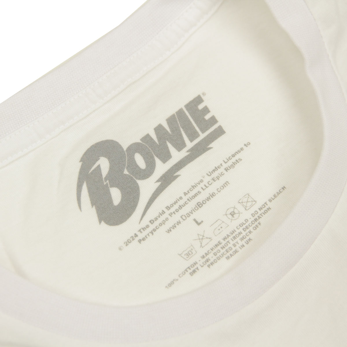 �ߥ塼���å��ƥ� ��� �Х��T����� ������ MUSIC TEE Ⱦµ ���å�T����� �ǥ����åɡ��ܥ��� DAVID BOWIE ODEON MUSIC ROCK TEE WHITE