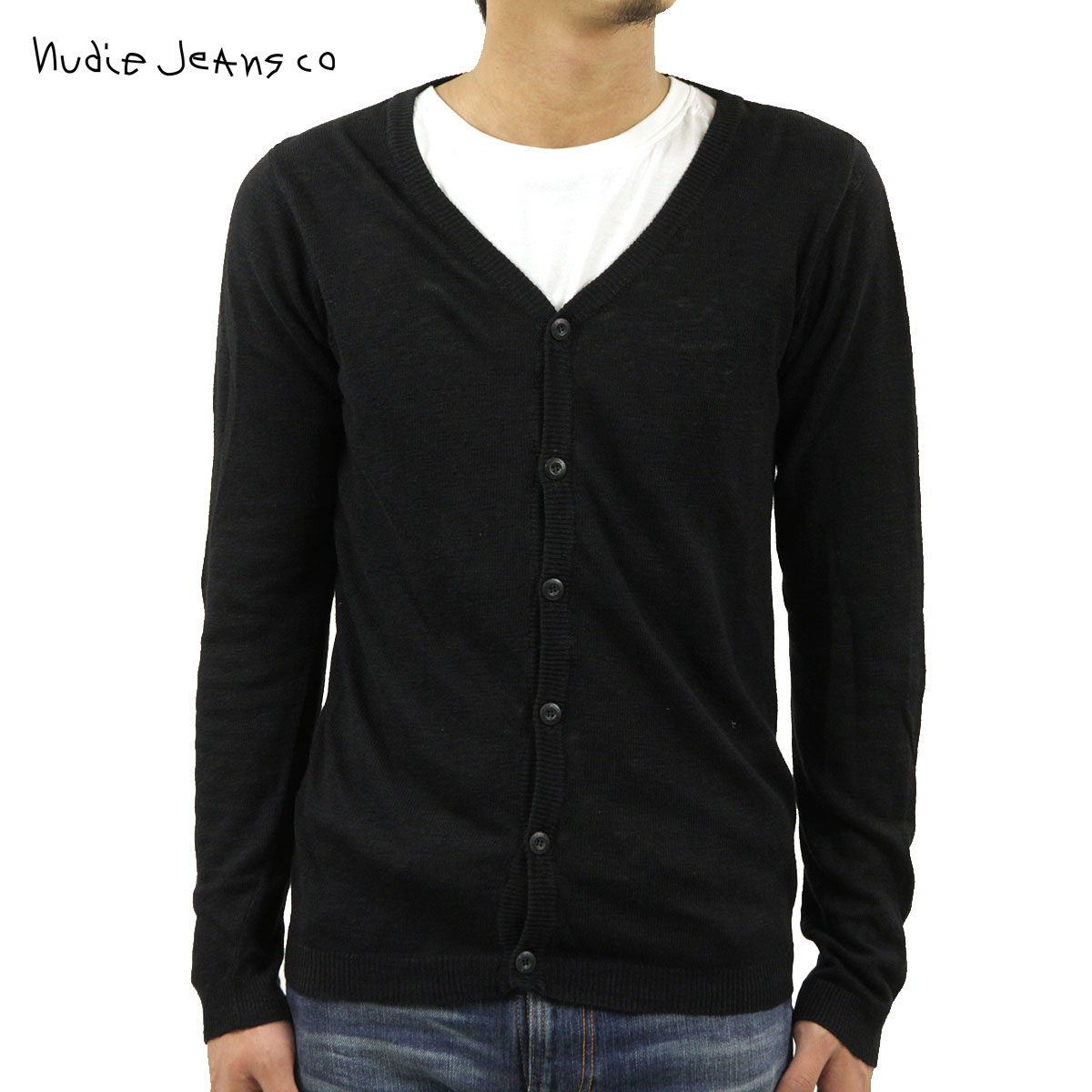 �̡��ǥ��������� �������� ��� ��������Ź Nudie Jeans �����ǥ�����  Botvid Cardigan Embo 150134 BLACK A62B B1C C1D D7E E13F