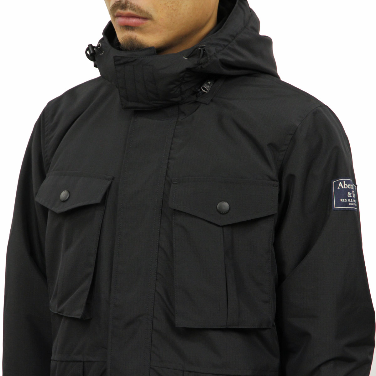 Х    AbercrombieFitch 㥱å  ʥ󥸥㥱å MIDWEIGHT TECHNICAL JACKET 132-327-0504-900 A02B B1C C1D D4E E13F