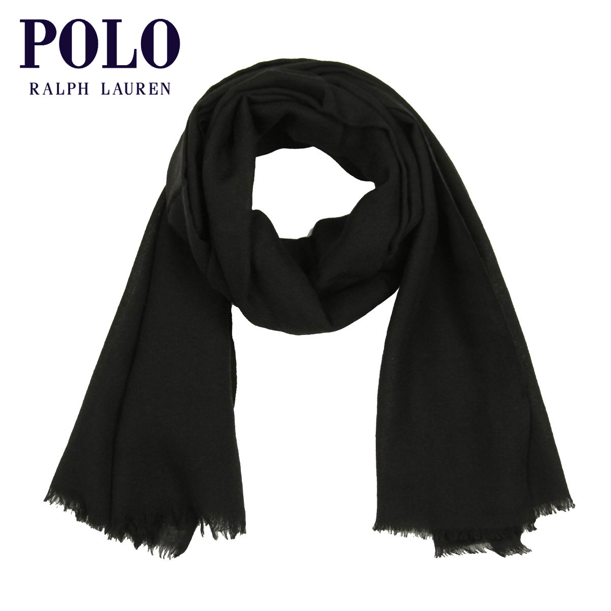 �ݥ� ���ե������ �ޥե顼 ��� ��ǥ����� ������ POLO RALPH LAUREN �������� �ޥե顼 FINE WEIGHT WOOL SCARF PC0745 001 POLO BLACK A05B B3C C3D D7E E13F