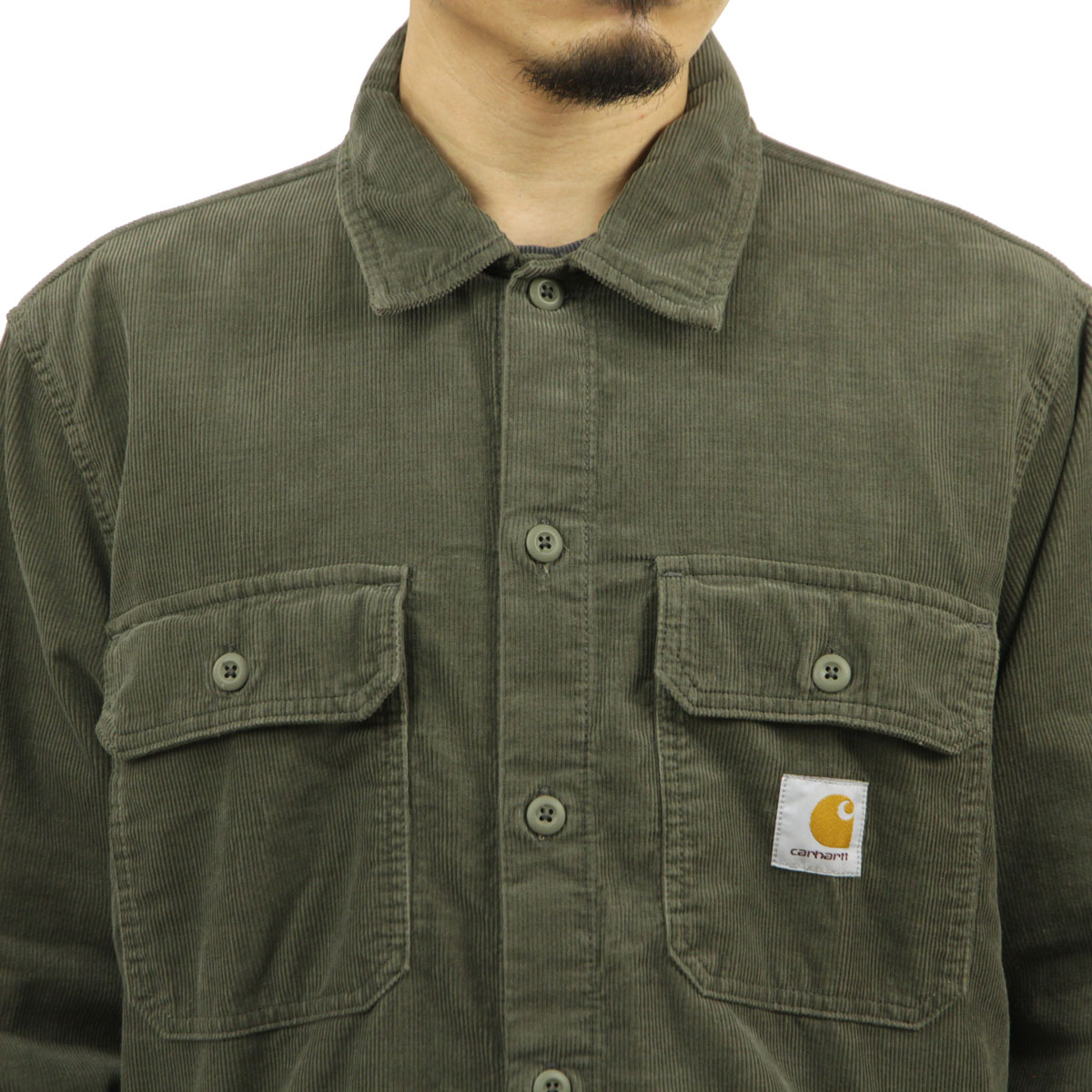ϡ  ĥ㥱å  CARHARTT WORK IN PROGRESS  Ĺµ ܥ  DIXON SHIRT JACKET MOOR RINSED I030285 KH