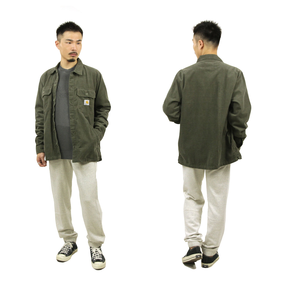 ϡ  ĥ㥱å  CARHARTT WORK IN PROGRESS  Ĺµ ܥ  DIXON SHIRT JACKET MOOR RINSED I030285 KH