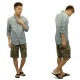 �ǥ˥ॢ��ɥ��ץ饤 �ݥ� ���ե������ ���硼�ȥѥ�� ��� ������ DENIM��SUPPLY RALPH LAUREN �ܥȥॹ  Embroidered Camo Short CAMO A44B B1C C2D D4E E08F