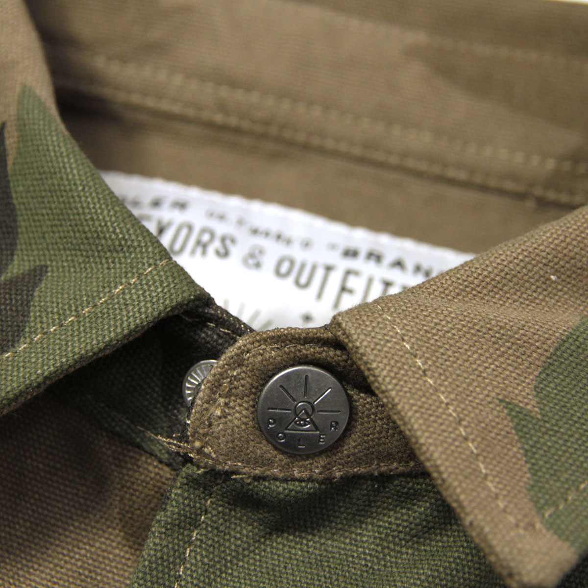 ݡ顼 POLER Ź  㥱å  OAK JACKET JACKET 21610007-OCO OLIVE FURRY CAMO A79B B1C C1D D4E E08F