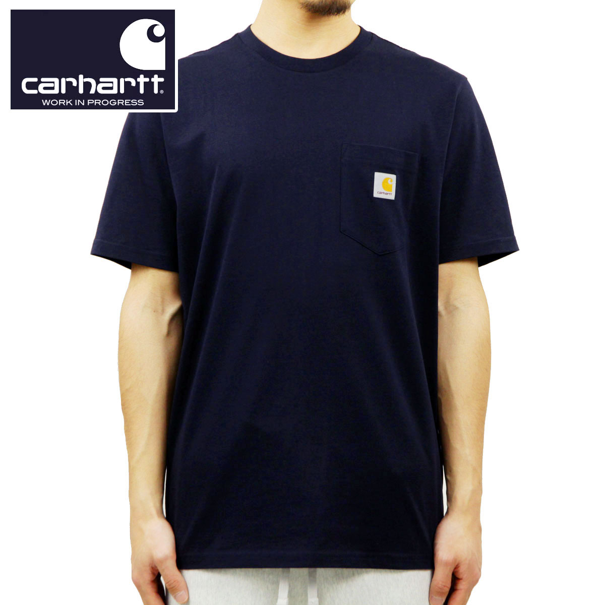 �����ϡ��� �ݥ�T ��� ������ CARHARTT WIP ȾµT����� �ݥ��å�T����� S/S POCKET T-SHIRT DARK NAVY I022091 1C AB0B B1C C1D D1E E06F