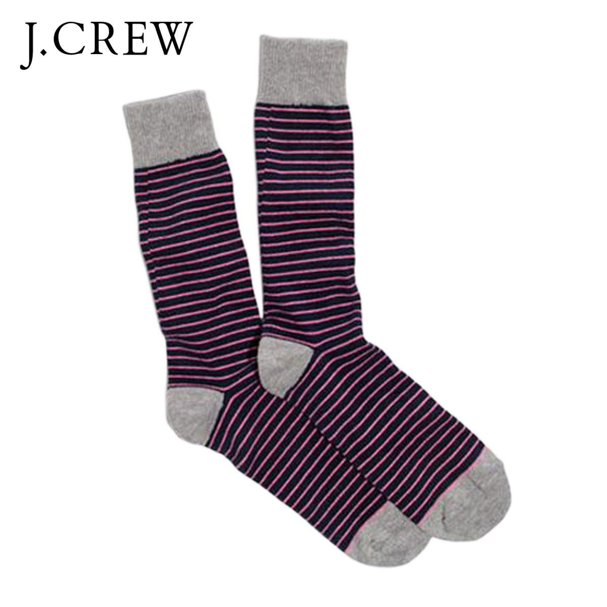 ���������롼 ���å��� ��� ������ J.CREW ����  MICROSTRIPE TIPPED SOCKS A38B B1C C3D D1E E06F
