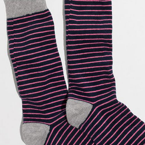 ���������롼 ���å��� ��� ������ J.CREW ����  MICROSTRIPE TIPPED SOCKS A38B B1C C3D D1E E06F