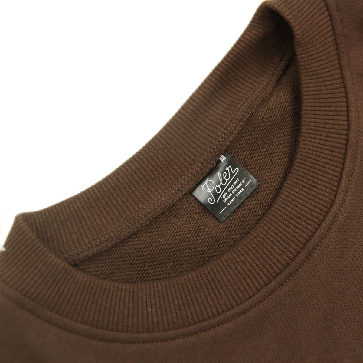 �ݡ��顼 ��� �������å� ��������Ź POLER ���롼�ͥå� �ȥ졼�ʡ� POLER STUFF CREW 253MCV0042-BRN BROWN