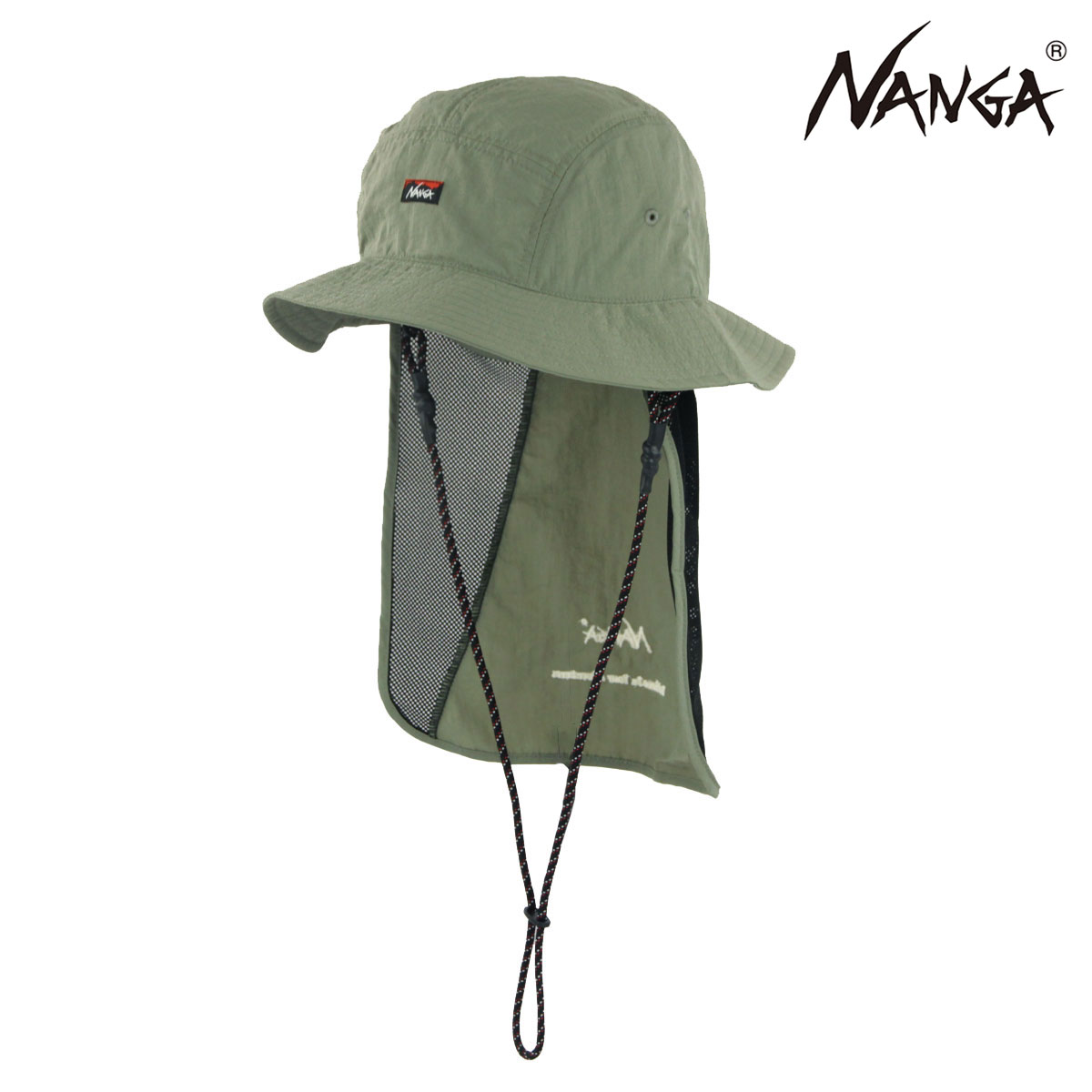 �ʥ� ��� ��ǥ����� �ϥå� ��������Ź NANGA �ʥ����� ���󥷥����ɥϥå� ˹�� NYLON TUSSER SUNSHADE HAT KHA KHAKI NA2221-3B501