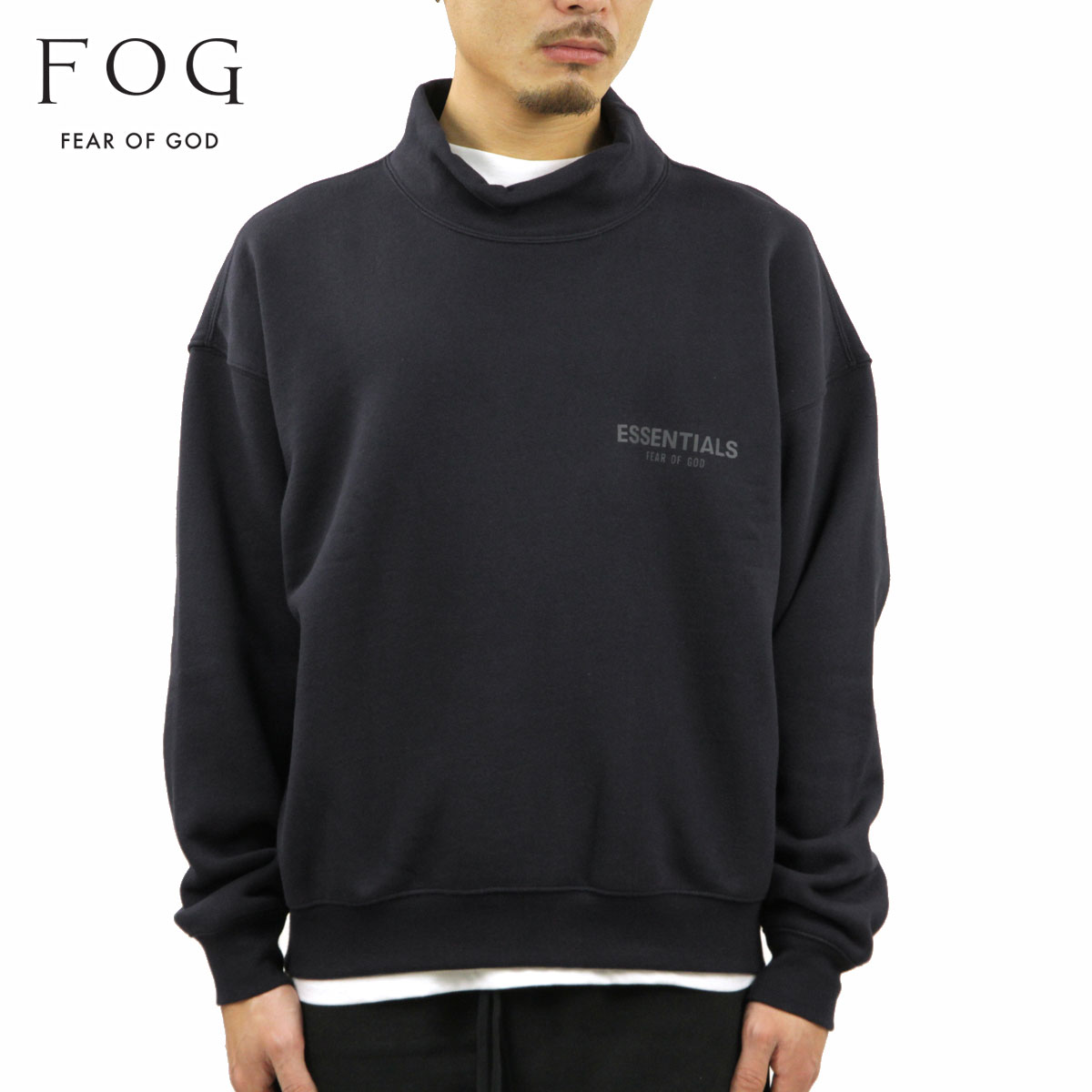 �ե������֥��å� fog essentials �������å� ��� ������ FEAR OF GOD ���å��󥷥�륺 ��å��ͥå��������å� FOG - FEAR OF GOD ESSENTIALS MOCK NECK SWEAT NAVY AA5B B1C C1D D5E E06