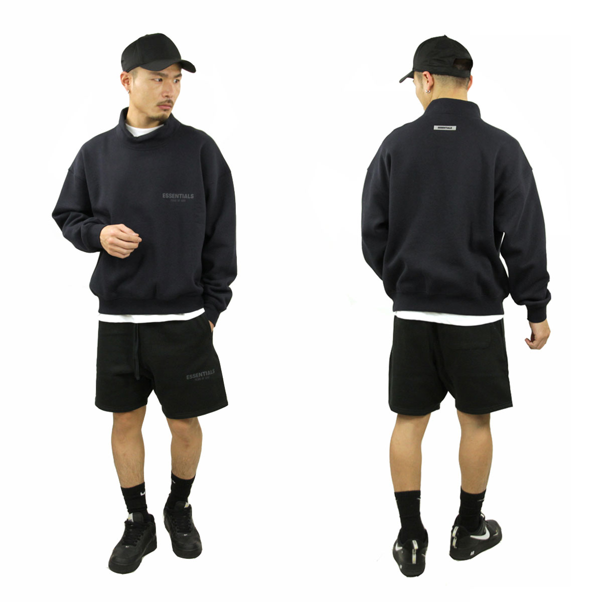 �ե������֥��å� fog essentials �������å� ��� ������ FEAR OF GOD ���å��󥷥�륺 ��å��ͥå��������å� FOG - FEAR OF GOD ESSENTIALS MOCK NECK SWEAT NAVY AA5B B1C C1D D5E E06