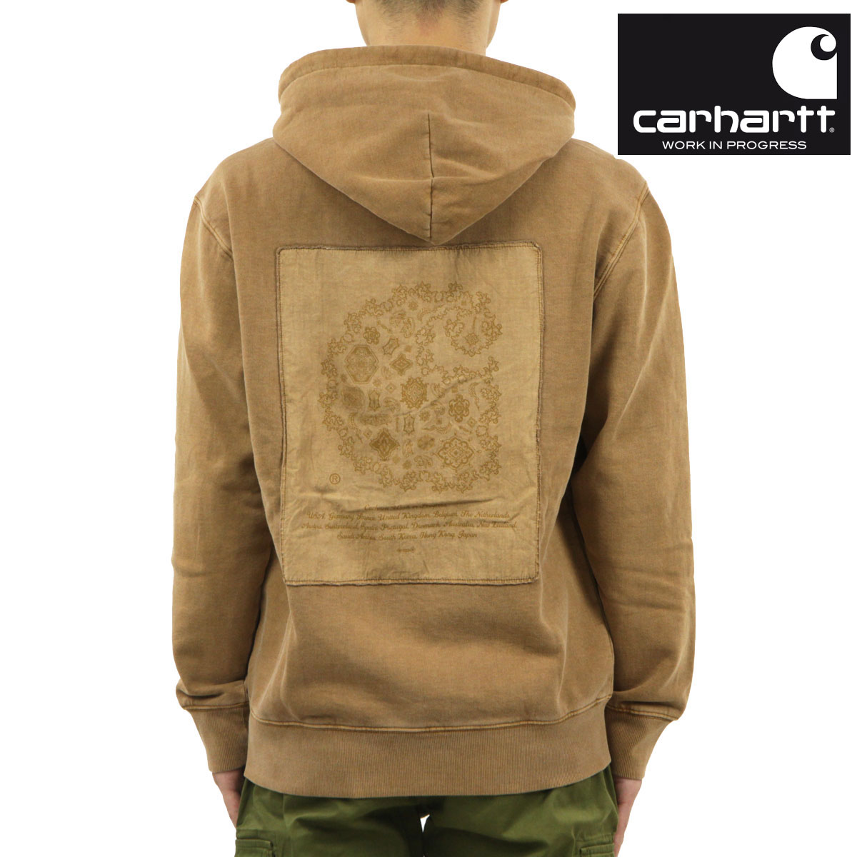 �����ϡ��� ��� �ѡ����� ������ CARHARTT WIP �ץ륪���С� �ա��ǥ��� ���� �ѥå� HOODED VERSE PATCH SWEAT HAMILTON BROWN I030639