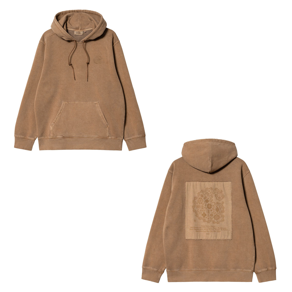 �����ϡ��� ��� �ѡ����� ������ CARHARTT WIP �ץ륪���С� �ա��ǥ��� ���� �ѥå� HOODED VERSE PATCH SWEAT HAMILTON BROWN I030639