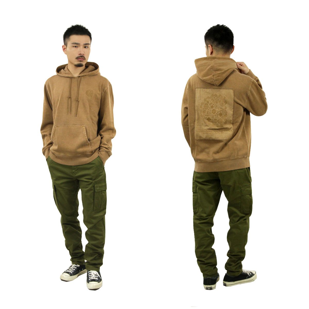 �����ϡ��� ��� �ѡ����� ������ CARHARTT WIP �ץ륪���С� �ա��ǥ��� ���� �ѥå� HOODED VERSE PATCH SWEAT HAMILTON BROWN I030639