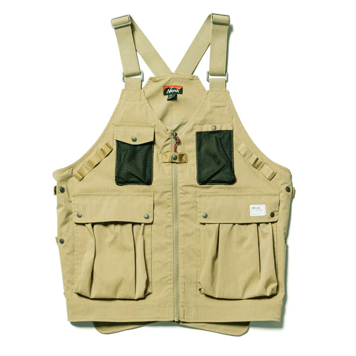 �ʥ� ��� �٥��� ��������Ź NANGA �����ȥɥ� ��åץ��ȥå� HINOC RIPSTOP FIELD VEST NW2421-1E204-A BEG BEIGE A16B B1C C1D D4E E18F