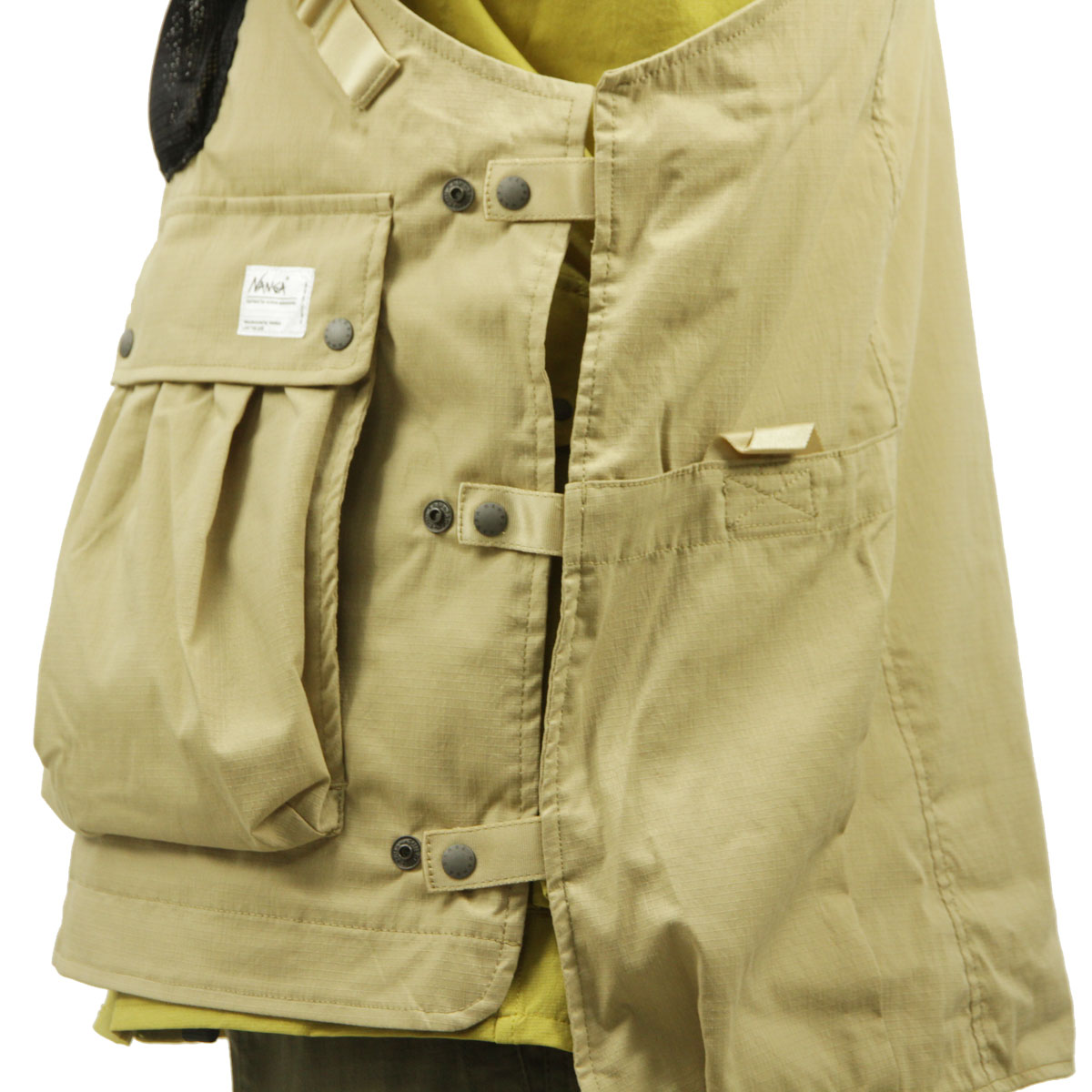 �ʥ� ��� �٥��� ��������Ź NANGA �����ȥɥ� ��åץ��ȥå� HINOC RIPSTOP FIELD VEST NW2421-1E204-A BEG BEIGE A16B B1C C1D D4E E18F