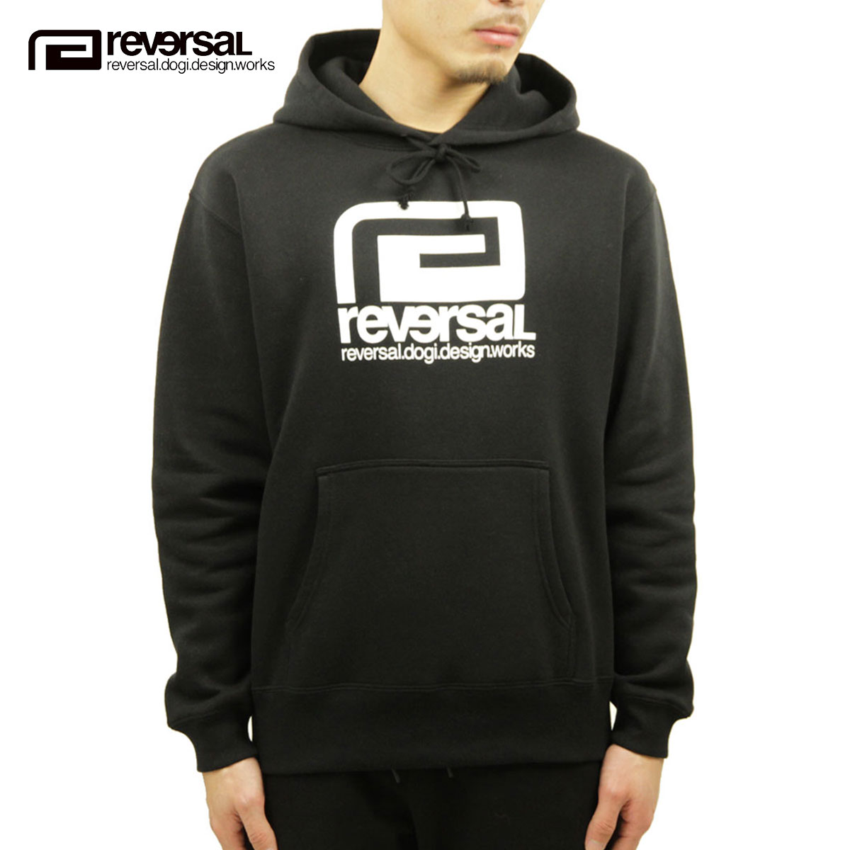��С����� �ѡ����� ��� ��������Ź REVERSAL �ץ륪���С��ѡ����� BASIC BIG MARK SWEAT PARKA rvbs036 BLACK A06B B1C C1D D5E E13F