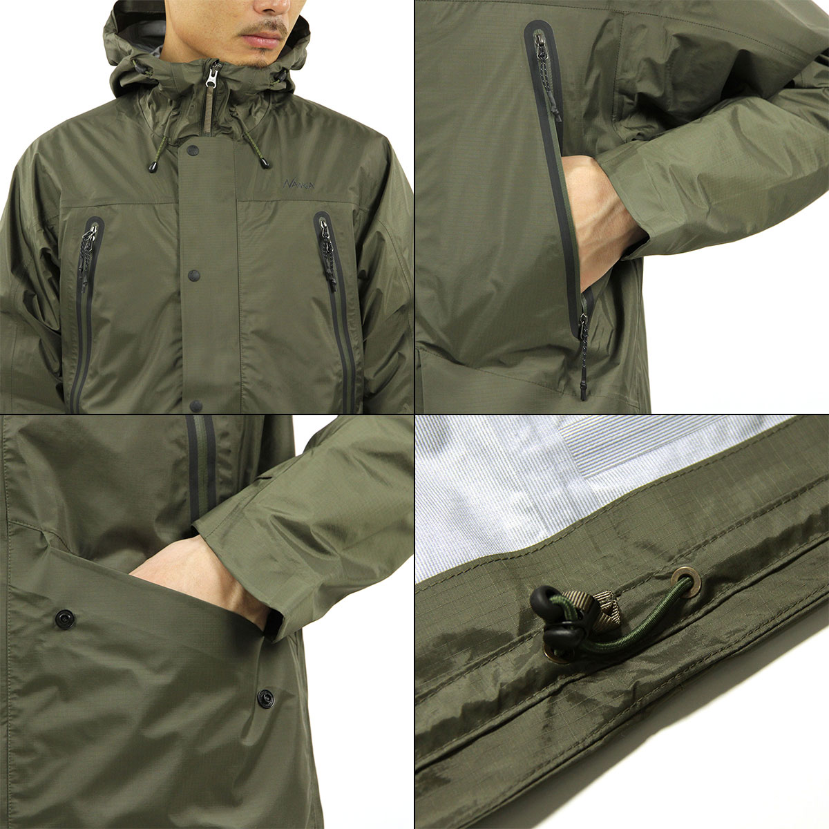 ʥ   Ź NANGA ʥ󥸥㥱å  ѡ AURORA 3L FIELD SHELL PARKA KHAKI A16B B1C C1D D4E E05F