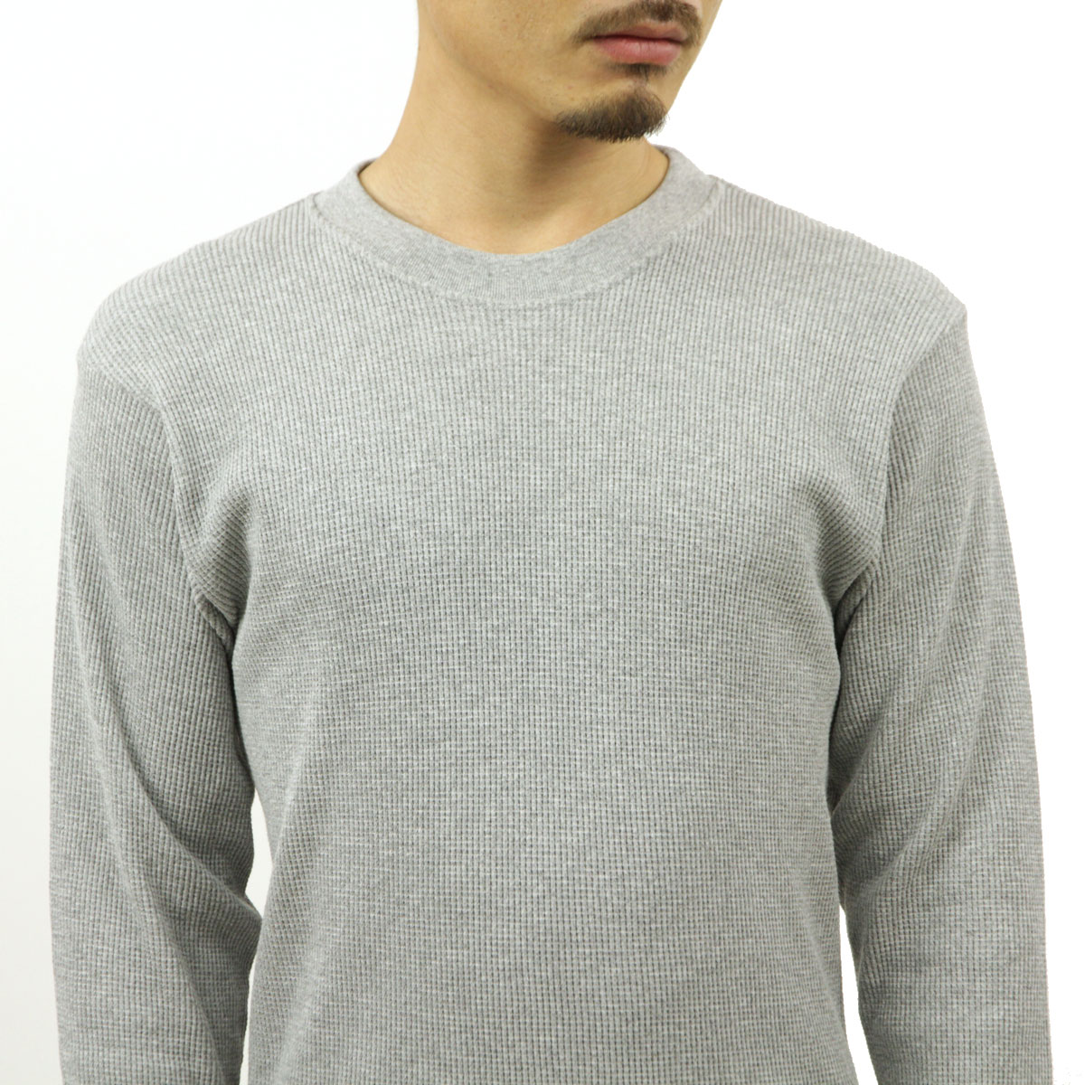 �ץ������ ����T ��� ������ PROCLUB ĹµT����� �����ޥ륷��� HEAVY WEIGHT COTTON LONG SLEEVE THERMAL TOP HEATHER GREY #115  �礭�������� AB6B B1C C1D D2E E02F