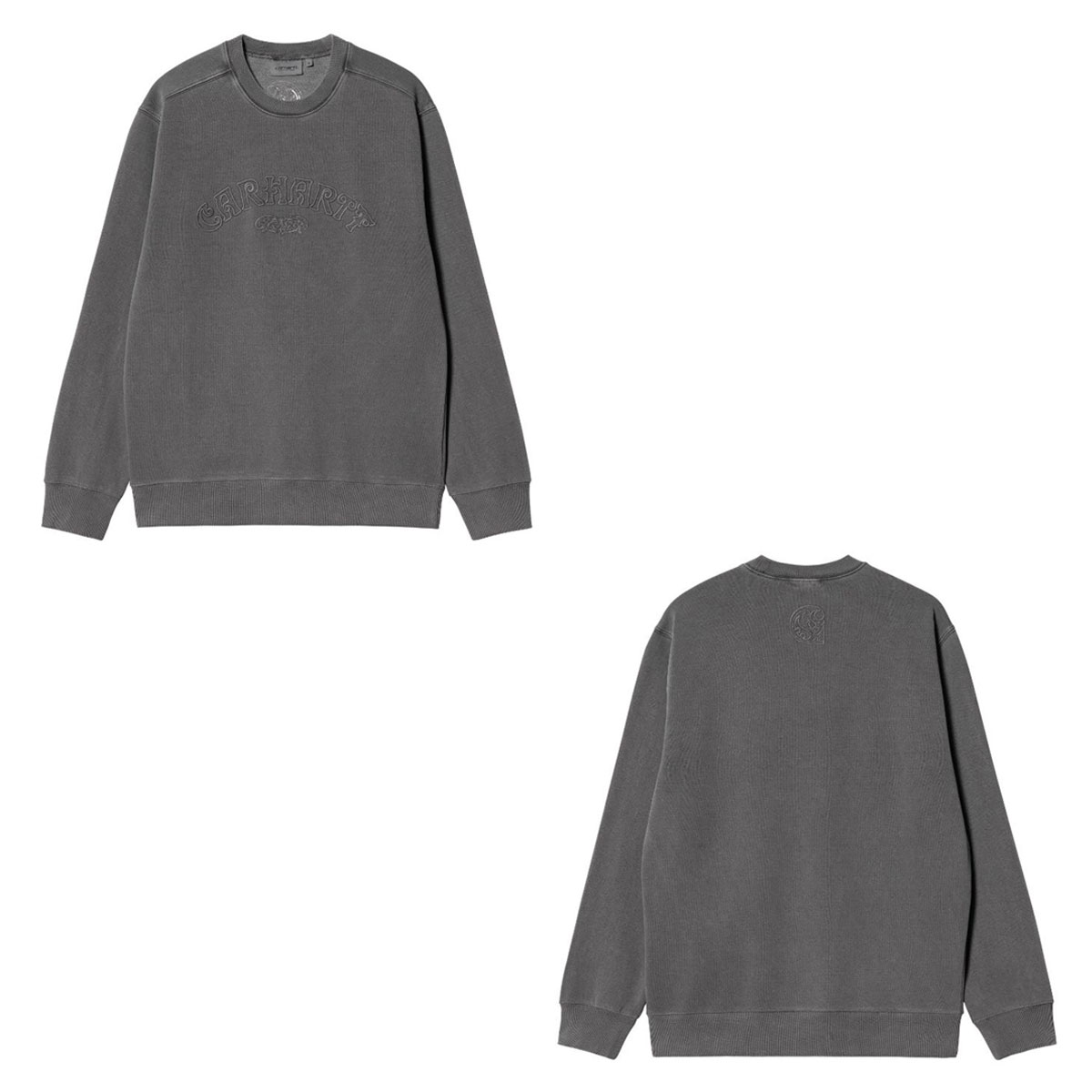 �����ϡ��� ��� �������å� ������ CARHARTT WORK IN PROGRESS ���� �ץ륪���С� Ĺµ �ȥ졼�ʡ� VERSE SCRIPT SWEATSHIRT I030640 BK
