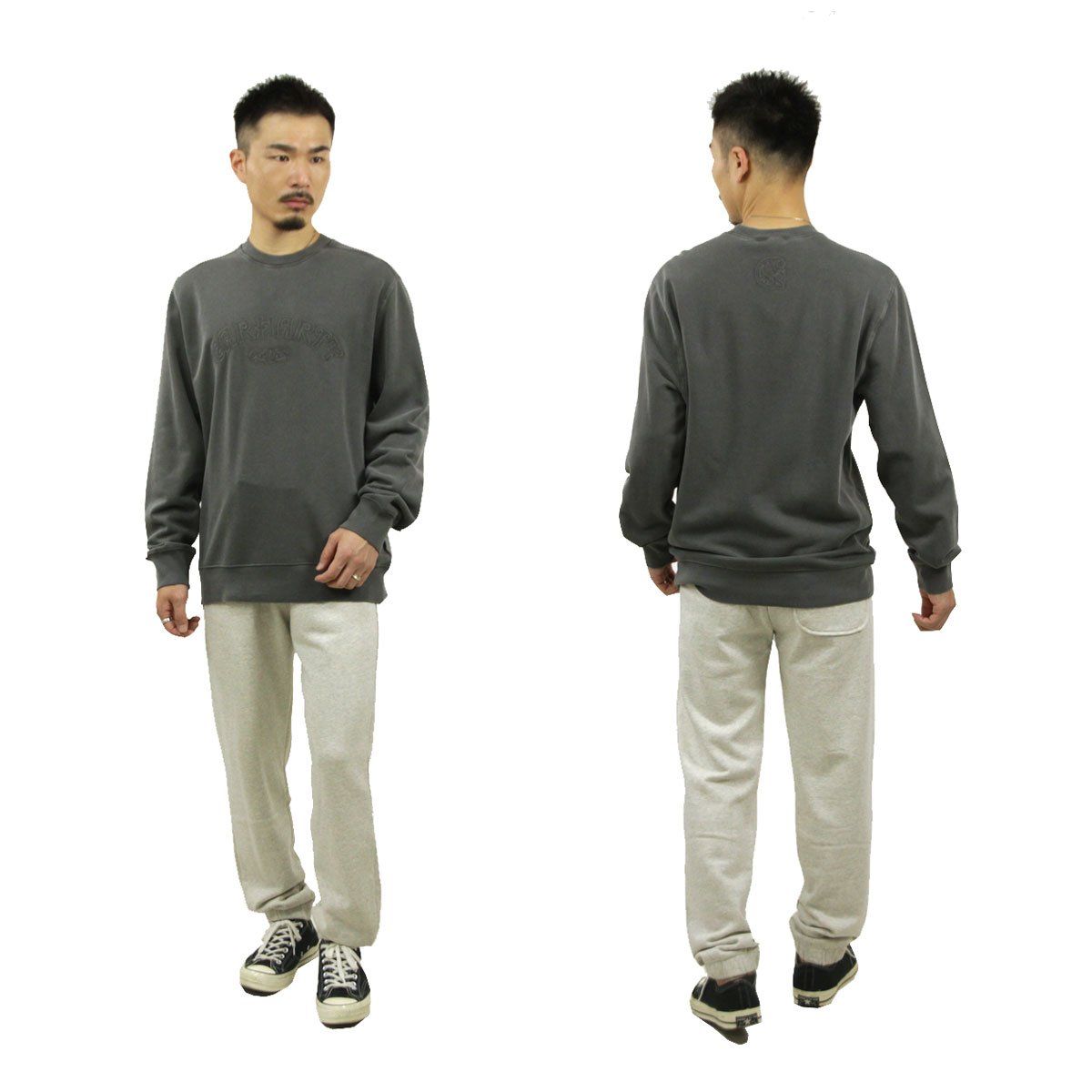 �����ϡ��� ��� �������å� ������ CARHARTT WORK IN PROGRESS ���� �ץ륪���С� Ĺµ �ȥ졼�ʡ� VERSE SCRIPT SWEATSHIRT I030640 BK
