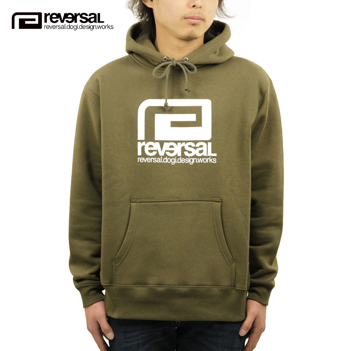 ��С����� �ѡ����� ��� ��������Ź REVERSAL �ץ륪���С��ѡ����� BASIC BIG MARK SWEAT PARKA rvbs036 OLIVE A06B B1C C1D D5E E08F