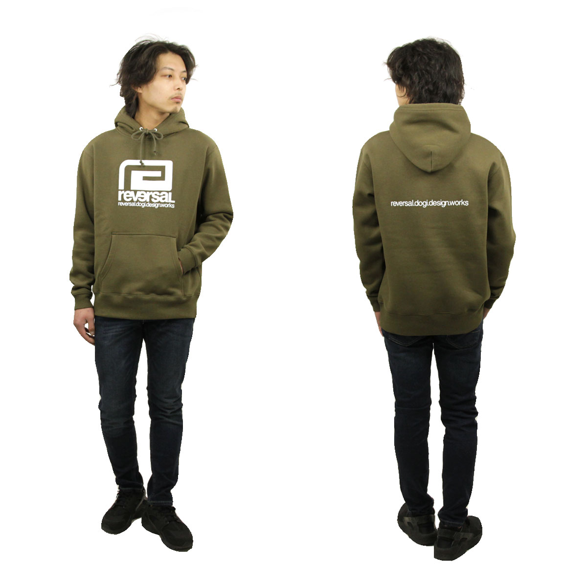 ��С����� �ѡ����� ��� ��������Ź REVERSAL �ץ륪���С��ѡ����� BASIC BIG MARK SWEAT PARKA rvbs036 OLIVE A06B B1C C1D D5E E08F