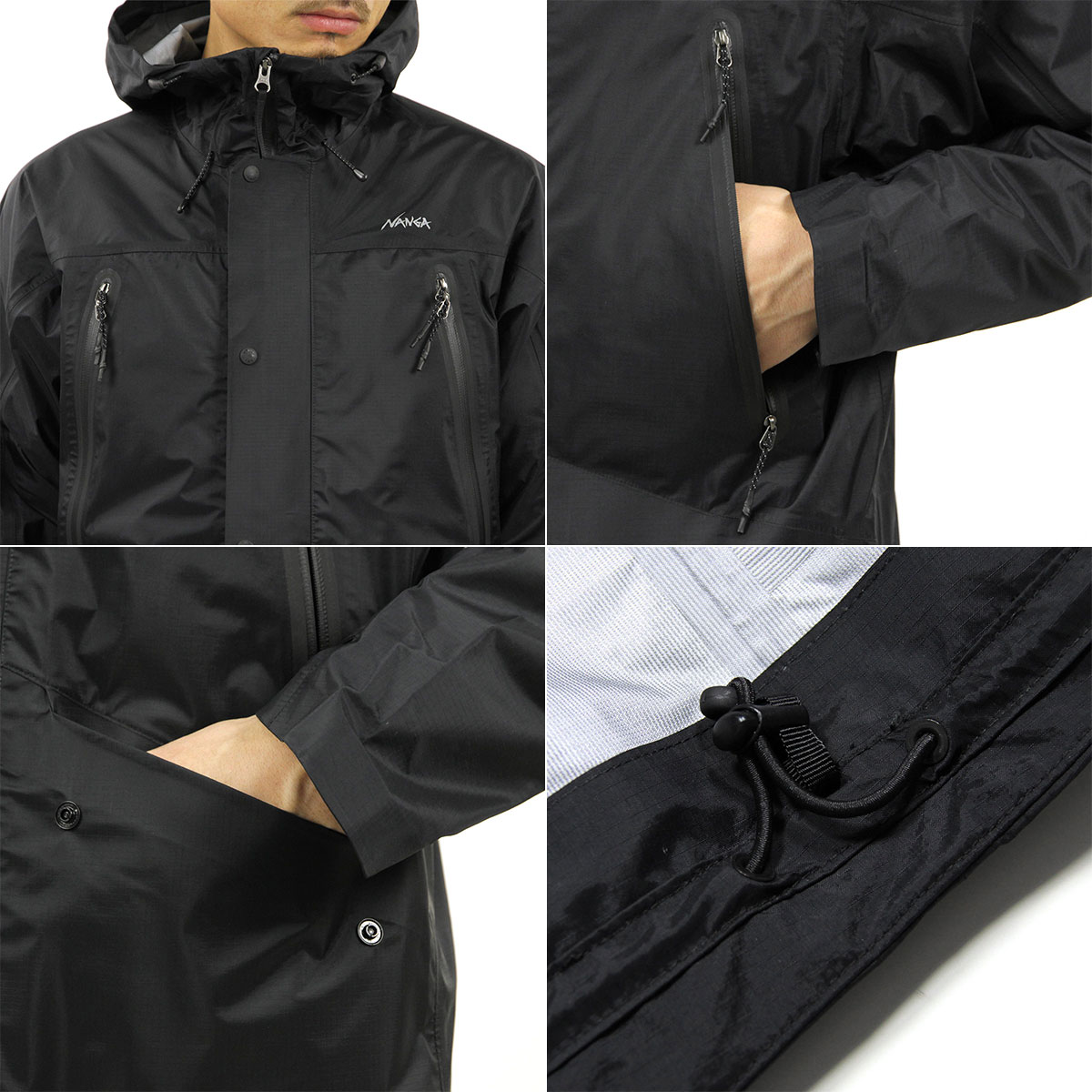 ʥ   Ź NANGA ʥ󥸥㥱å  ѡ AURORA 3L FIELD SHELL PARKA BLACK A16B B1C C1D D4E E13F