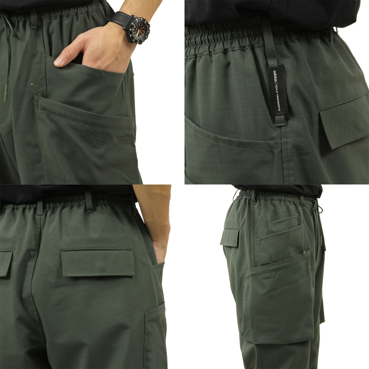 �磻���꡼ �ܥȥॹ ��� ������ Y-3 �ʥ�����ѥ�� �������ѥ�� M CLASSIC RIPSTOP UTILITY PANTS HB3427 SHADOW GREEN A51B B1C C2D D0E E08F