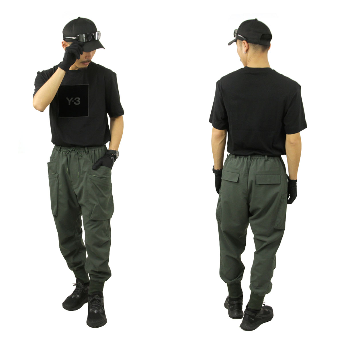 �磻���꡼ �ܥȥॹ ��� ������ Y-3 �ʥ�����ѥ�� �������ѥ�� M CLASSIC RIPSTOP UTILITY PANTS HB3427 SHADOW GREEN A51B B1C C2D D0E E08F