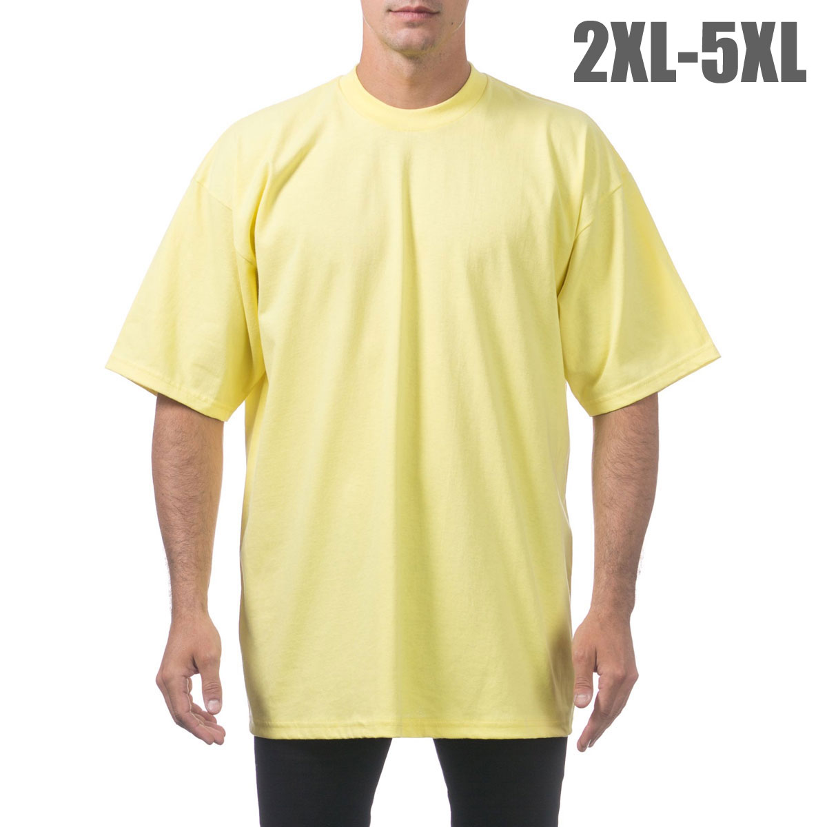 �ץ������ T����� ��� ��������Ź PROCLUB ȾµT����� ���롼�ͥå�T����� �إӡ��������� �礭�������� HEAVY WEIGHT COTTON SHORT SLEEVE CREW NECK T-SHIRT YELLOW #101 AB6B B1C C1D D1E E12F