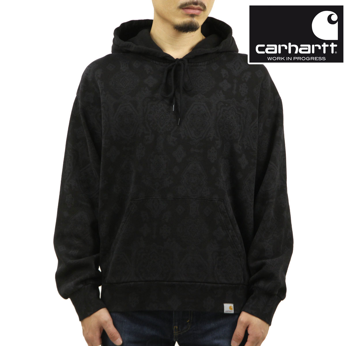 �����ϡ��� ��� �ѡ����� ������ CARHARTT WORK IN PROGRESS �ڥ����꡼�� �ץ륪���С� Ĺµ �ա��ǥ��� HOODED VERSE SWEATSHIRT I030623 BK