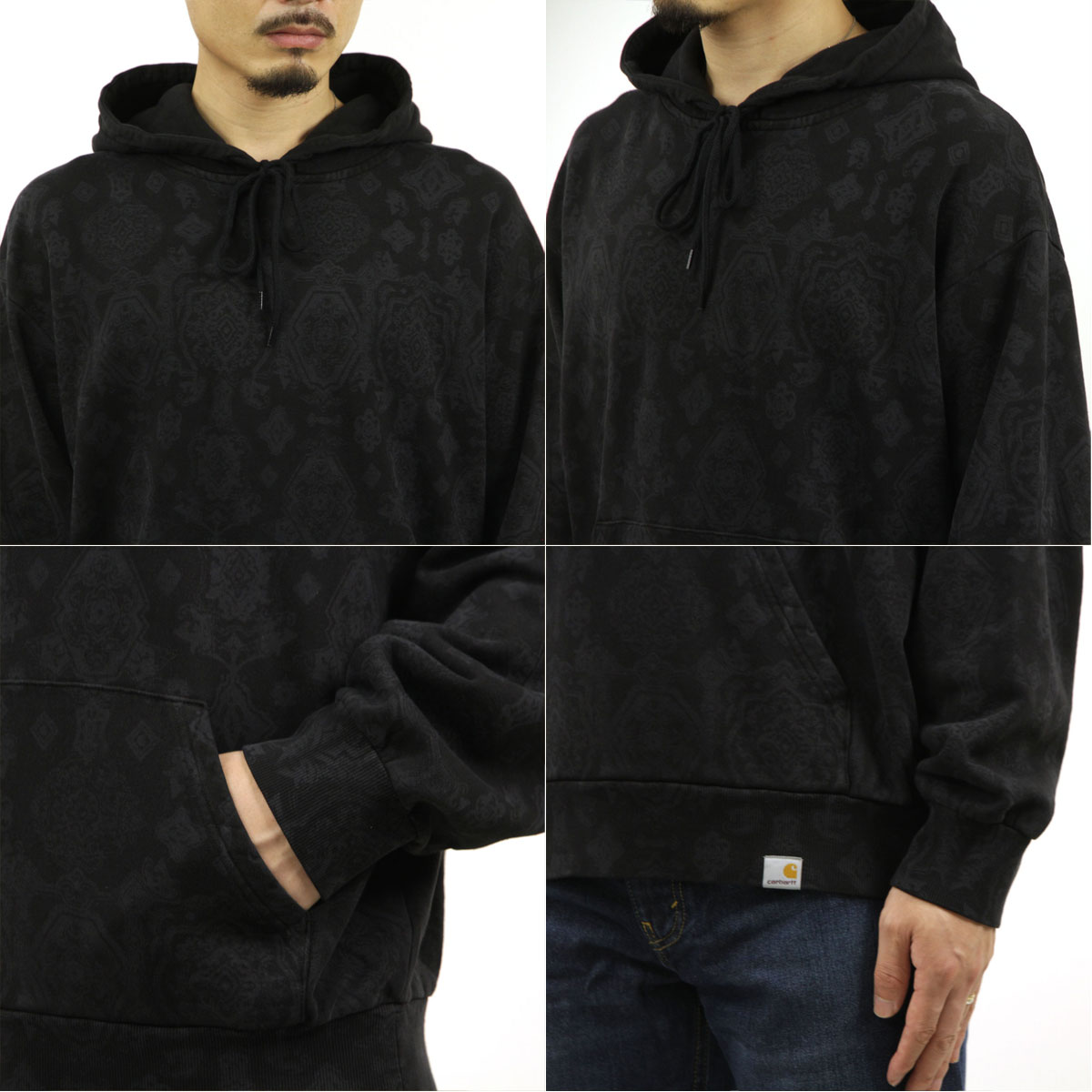 �����ϡ��� ��� �ѡ����� ������ CARHARTT WORK IN PROGRESS �ڥ����꡼�� �ץ륪���С� Ĺµ �ա��ǥ��� HOODED VERSE SWEATSHIRT I030623 BK