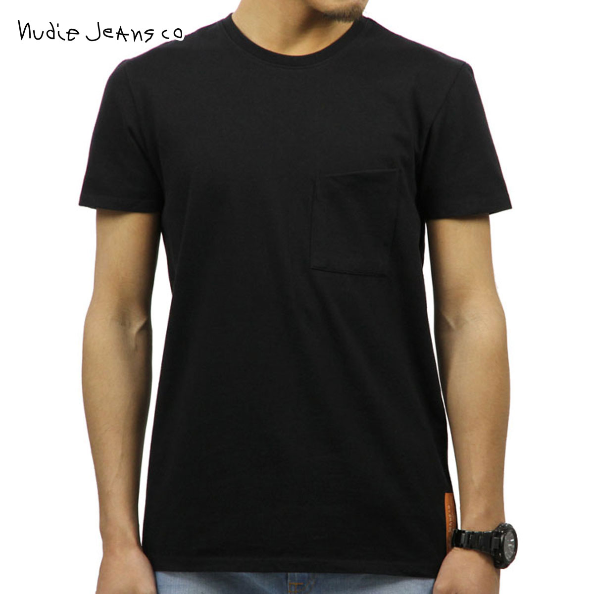̡ǥ Nudie Jeans Ź  ȾµݥåT ANDERS POCKET TEE BLACK B01 131500 A62B B1C C1D D1E E13F