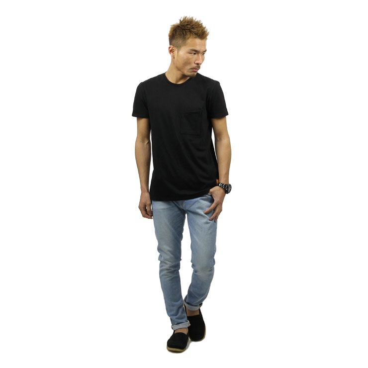 ̡ǥ Nudie Jeans Ź  ȾµݥåT ANDERS POCKET TEE BLACK B01 131500 A62B B1C C1D D1E E13F