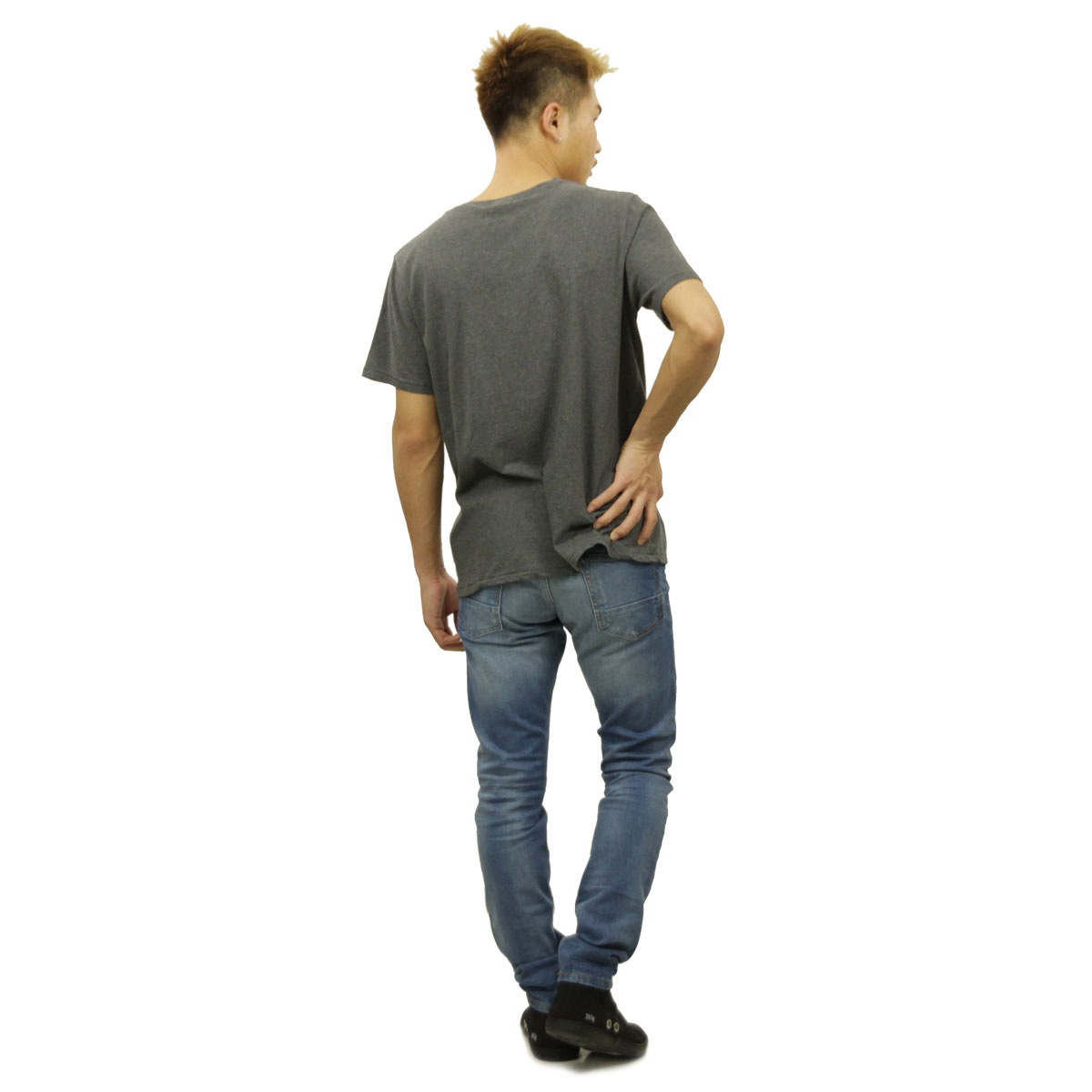 ̡ǥ T Ź Nudie Jeans ȾµT  Round Neck T-Shirt 131260 Greymelange A62B B1C C1D D1E E02F