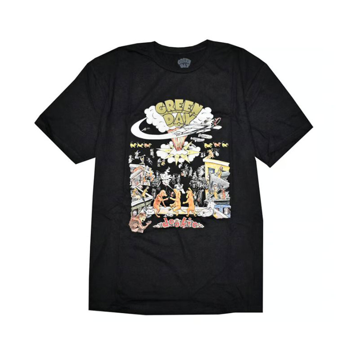 �ߥ塼���å��ƥ� ��� �Х��T����� ������ MUSIC TEE Ⱦµ ���å�T����� ���꡼�󡦥ǥ� GREEN DAY 1994 TOUR MUSIC ROCK TEE BLACK