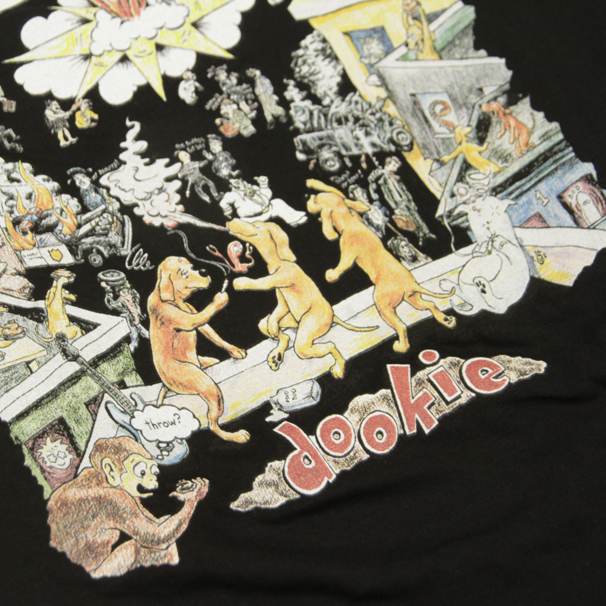 �ߥ塼���å��ƥ� ��� �Х��T����� ������ MUSIC TEE Ⱦµ ���å�T����� ���꡼�󡦥ǥ� GREEN DAY 1994 TOUR MUSIC ROCK TEE BLACK