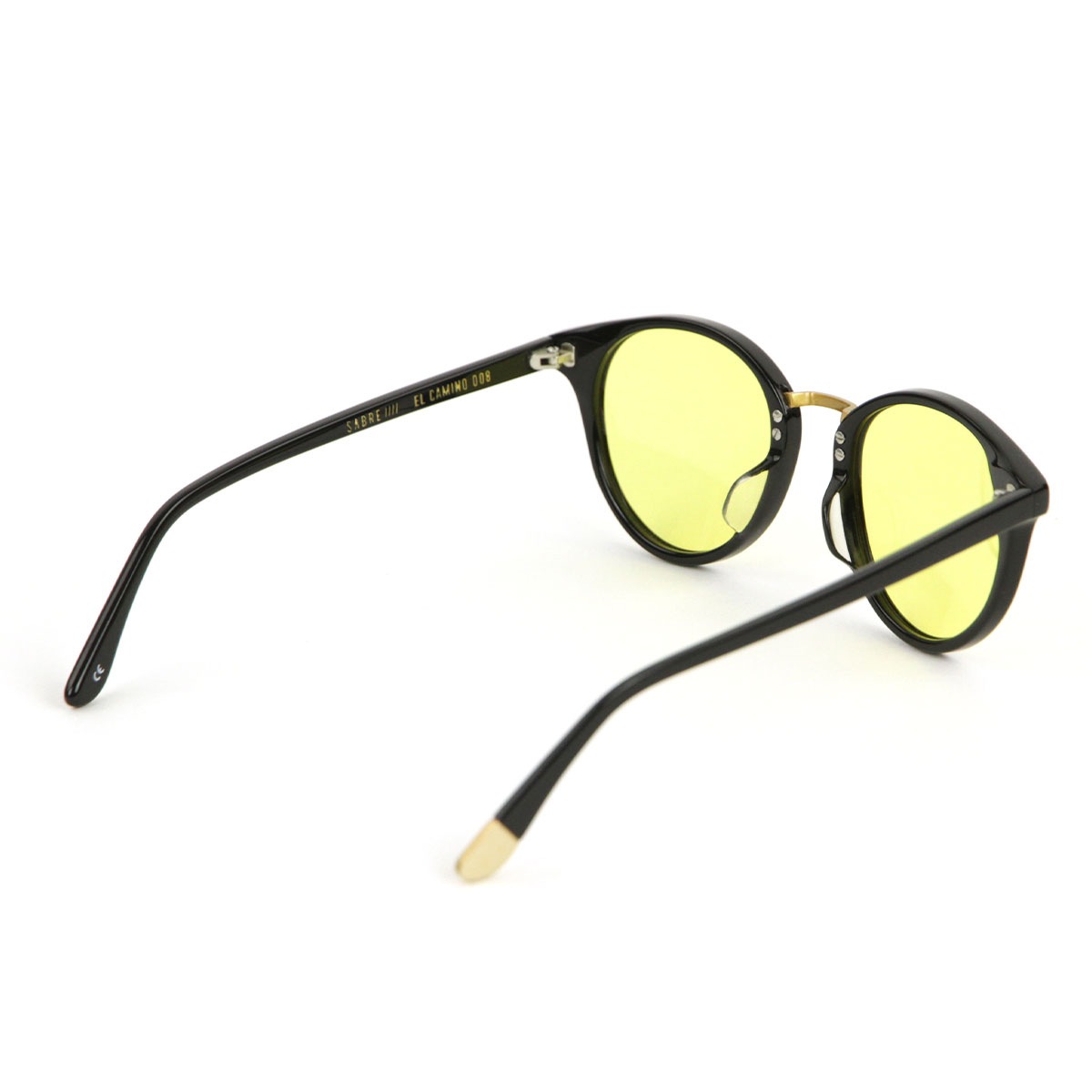 С SABRE Ź 󥰥饹 ᤬ EL CAMINO BLACK GROSS FRAME LIGHT YELLOW LENS SUNGLASS SS7-508B-LY-J A55B B3C C3D D1E E13F