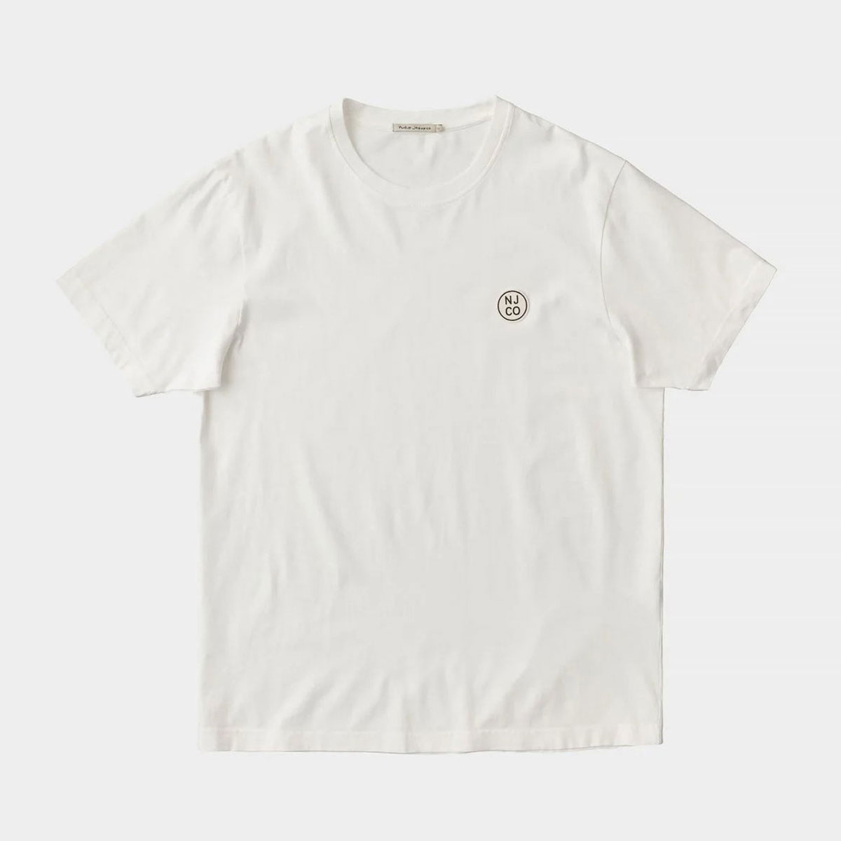 ̡ǥ T  Ź Nudie Jeans ȾµT ̵ UNO NJCO CIRCLE CREW TEE CHALK WHITE W47 131680 A62B B1C C1D D1E E01F