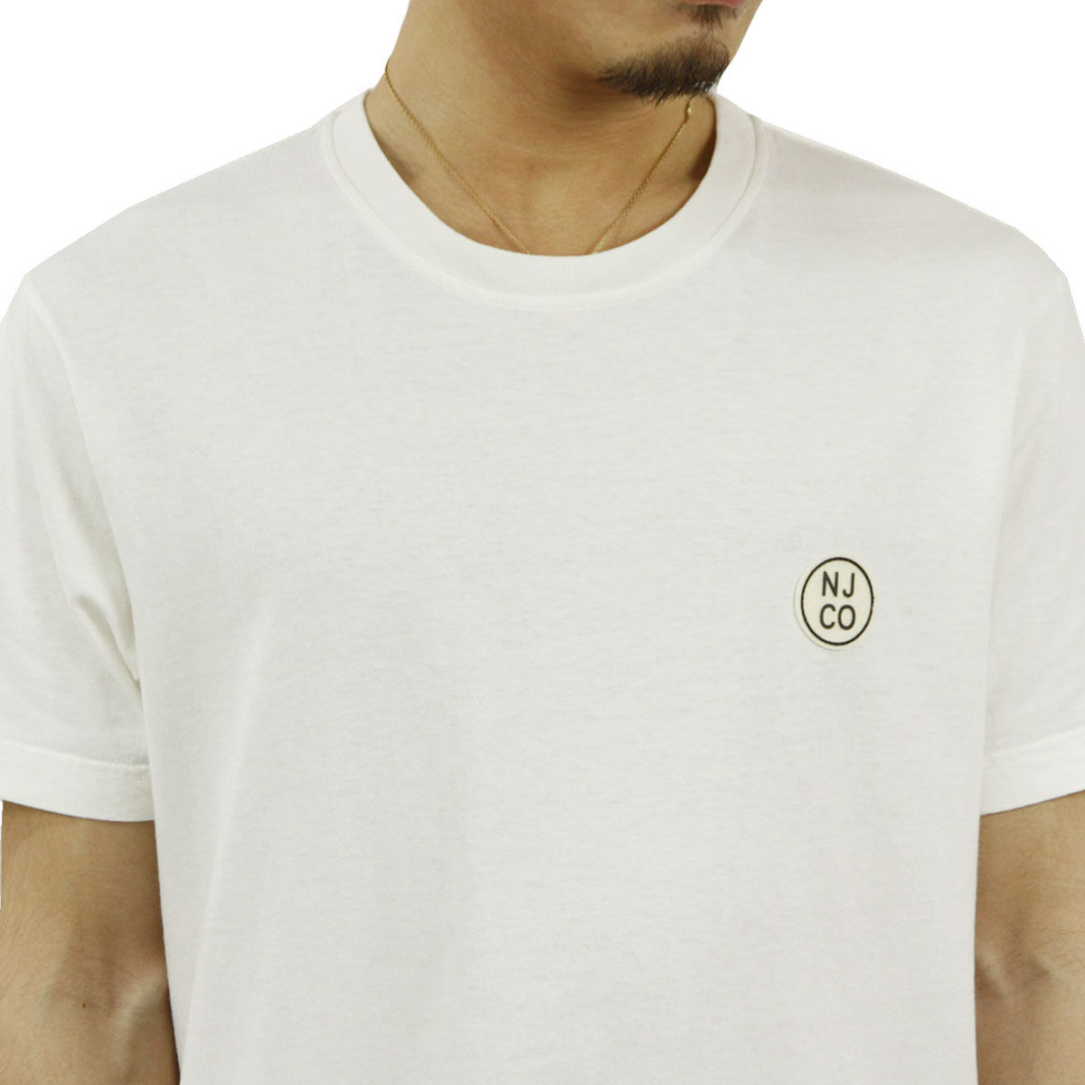 ̡ǥ T  Ź Nudie Jeans ȾµT ̵ UNO NJCO CIRCLE CREW TEE CHALK WHITE W47 131680 A62B B1C C1D D1E E01F