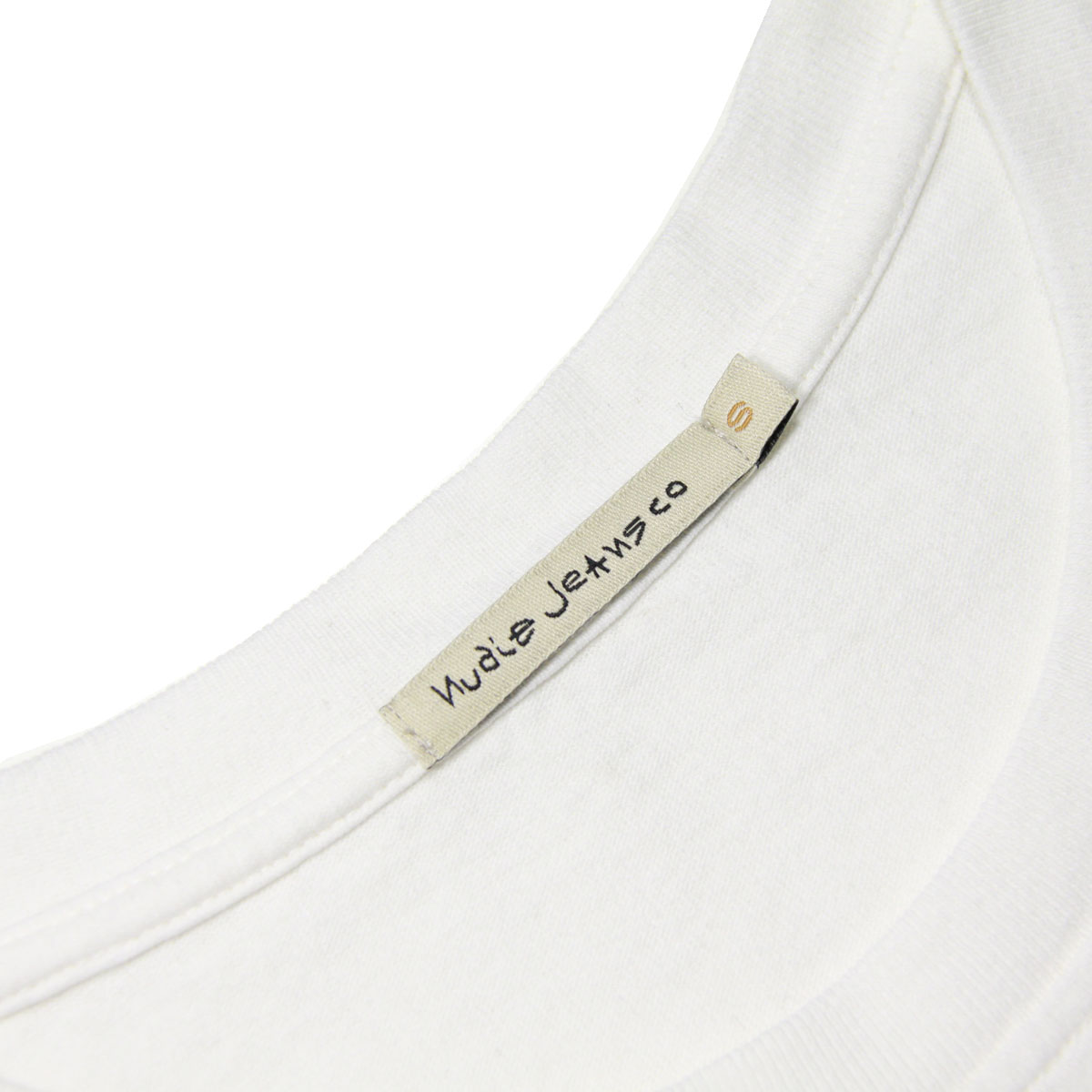 ̡ǥ T  Ź Nudie Jeans ȾµT ̵ UNO NJCO CIRCLE CREW TEE CHALK WHITE W47 131680 A62B B1C C1D D1E E01F