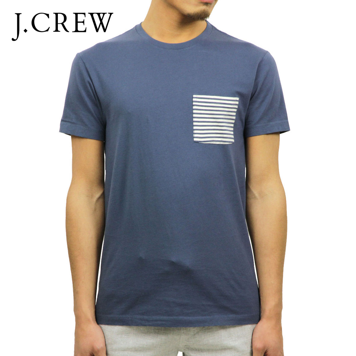 롼 T  J.CREW ȾµT  STRIPED POCKET T-SHIRT c6217 A38B B1C C1D D1E E06F