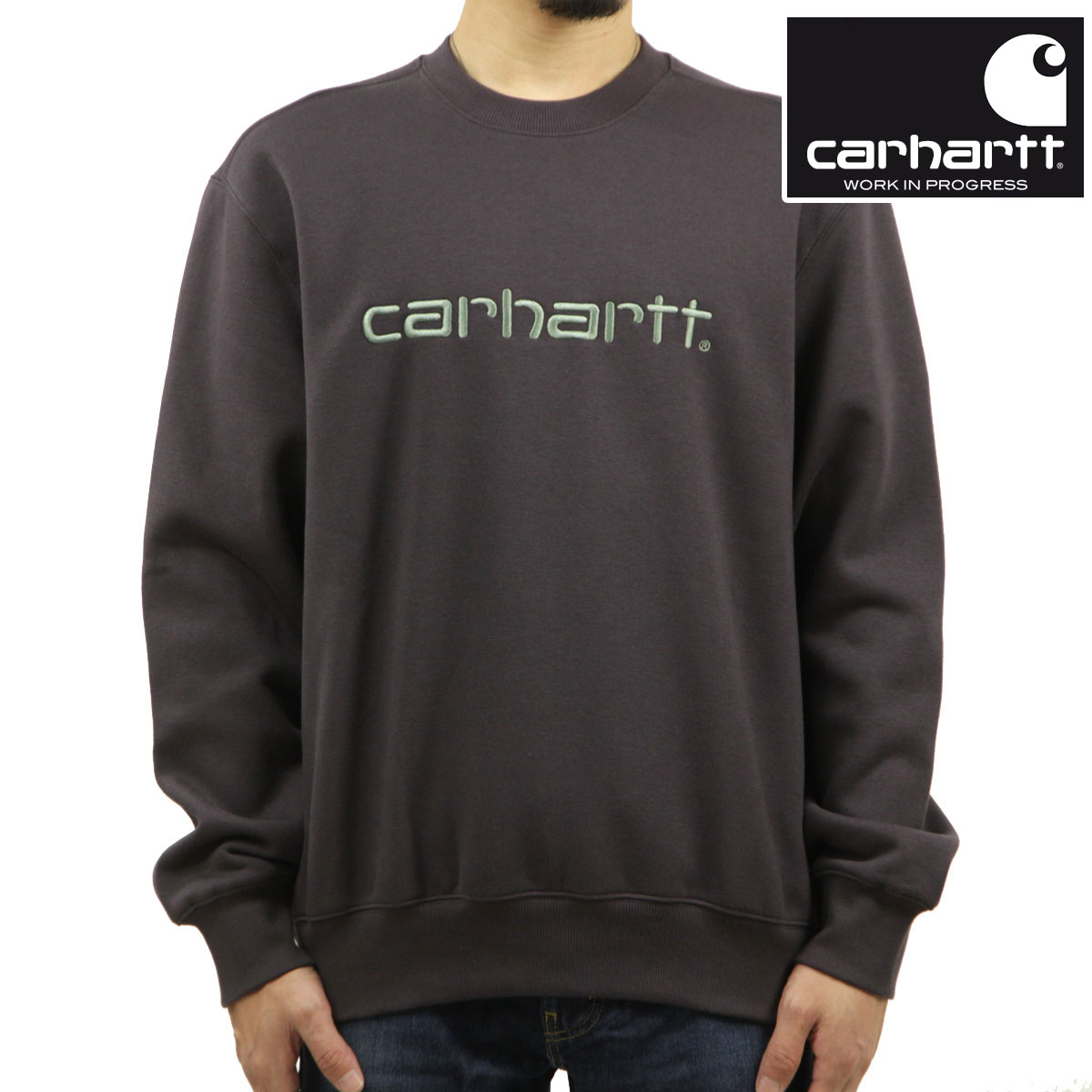 �����ϡ��� ��� �������å� ������ CARHARTT WIP �ȥ졼�ʡ� �ե꡼�� ���� �ɽ� CARHARTT SWEATSHIRT ARTICHOKE / MISTY SAGE I030229