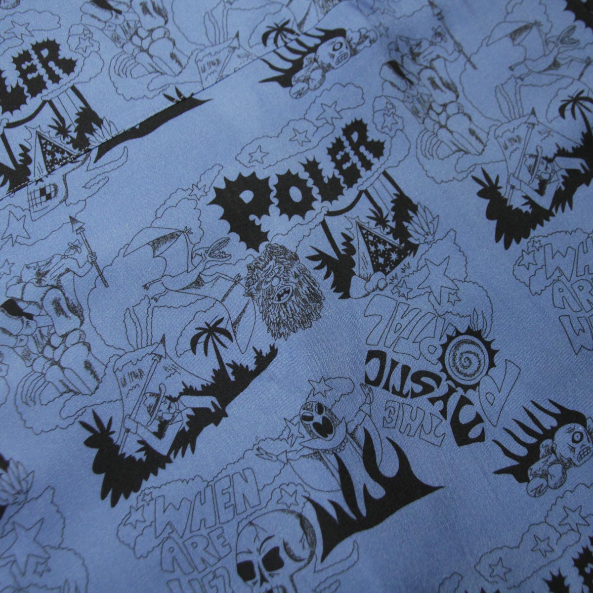 �ݡ��顼 ��� �����ϥ���� ��������Ź POLER Ⱦµ ���ߥ���� �����奢�� ALOHA SHIRT SHORT SLEEVE APM3002 MYSTIC PORTAL BLUE