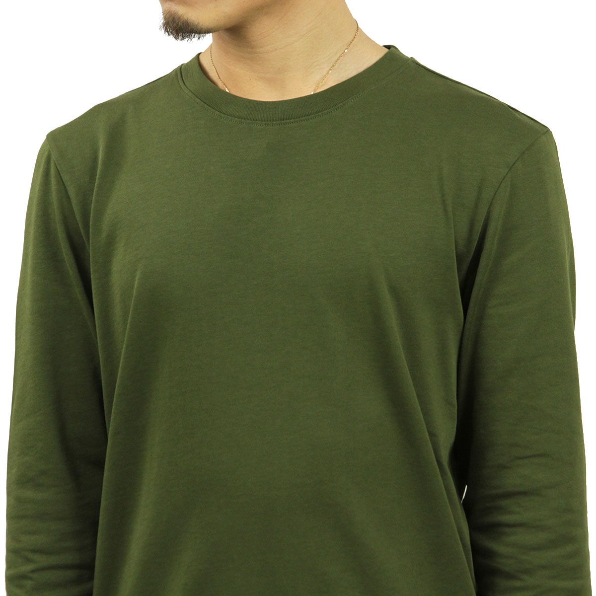 åɥ T  Ź SCOTCHSODA 롼ͥåT ĹµT HEAVY ORGANIC COTTON LONGSLEEVE TEE D 157537 0154 23402 48 MILITARY GREEN